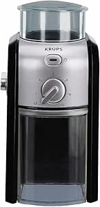 Krups GVX231 Expert Burr Grinder, Black/Silver