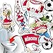Produktbild Münchner WC-Deko-Set (10-teilig) – Dortmund-Fans aufgepasst! Fiese WC-Sticker für Deine Anti-Bayern-Kultschüssel – Die lustige Fußballfan-Geschenkidee von Ligakakao.de - Der fiese Fanshop!