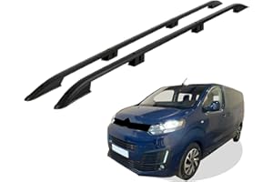 ‎RC ROYAL CLASS RC Royal Class Roof Rails Anodised Aluminium Suitable for Citroen SpaceTourer L3 Long (LWB) Year of Manufacture from 2016 Fit Black with General Operating Permit (ABE)
