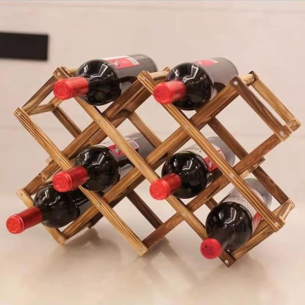 大人気好評 新品GCE Wood Wine Bottle Holder Upside Down Living Room Decoration