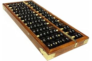 Haifly cinese vintage 13 cifre in legno Abaco Soroban matematica manipolativi strumenti di apprendimento per bambini