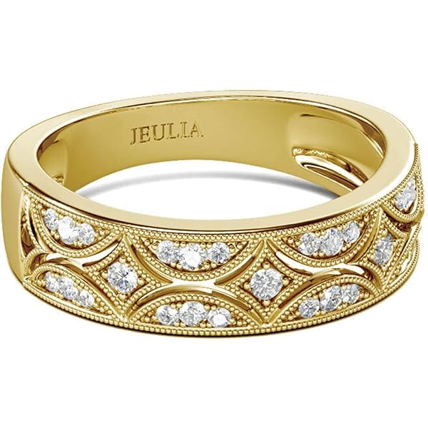 Jeulia Fedi nuziali da donna Anello della promessa Taglio scintillante Argento sterling Zirconi bianchi Diamante Proposta di matrimonio Anello di fidanzamento Anniversario Gioielli(Argento, 12