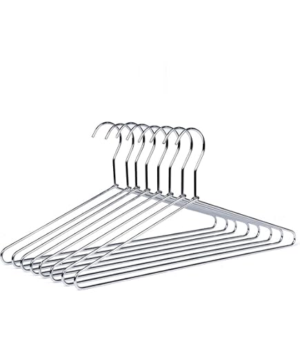 WENKO Grucce Alessia, Grucce Salvaspazio Grigie, Superficie Antiscivolo Ideali Per Cappotti Giacche Vestiti Set Di 20 Grucce 41x215 Cm Spessore 5 Mm Grigio 14590026