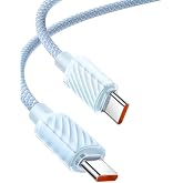 MCDODO CA-3671 Crystal Serisi Type-c Type-c 100W PD Hızlı Şarj ve &Ouml;rg&uuml; Kablo Mavi 1.2m