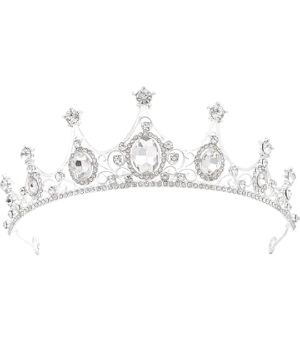 Tiara Da Sposa Con Strass - Corona Con Pettine, Viola, Per Matrimoni E Feste - Foto 3