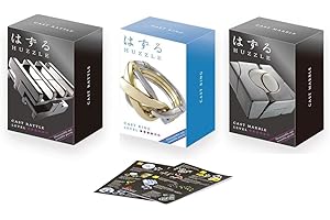 GICO Cast Huzzle Kit cadeau n° 4 en forme de rattle, marbre, anneau et dépliant de produit Cast Huzzle