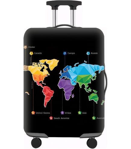 Housse De Protection Valise 22-24 Pouces – Couverture Élastique Antipoussière, Antirayures Et Imperméable Pour Bagage Vert