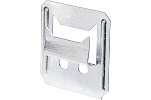 Alberts 351052 Griffe pour planche profilée | électro-galvanisé bleu | 8 x 3 mm | 250er Set