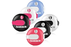 FIADA 6 Contadores de Golpes de Golf Mini Contador de Puntuación de Golf Clicker Contador de Golf para Guardián de Puntuación hasta 12 Puntos de Tiro Accesorios de Golf para Scorekeeper, 1,2 Pulg.