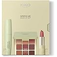 KIKO Milano Green Me Make Up Set, Make-Up Set: 1 Eye Palette, 1 Volume-Enhancing Mascara And 1 Matte Lipstick