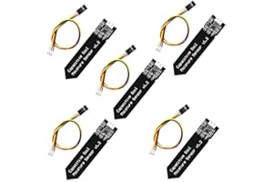 HiLetgo 5pcs Capacitive Soil Moisture Sensor Module Wide Voltage 3.3~5.5V with Cable Wire for Arduino