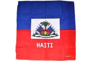 TOPT BANDANA Bandana Drapeau Haiti Masque Coton Port au Prince