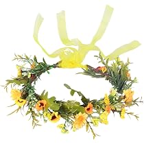 Lurrose Blumen-Haarband Set – 5 Stück, Bunt & Flexibel Für Festivals, Hochzeiten & Fotos