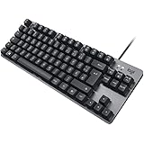 Logitech K835 Wired Mechanical TKL aluminum keyboard - Tenkeyless PC keyboard with compact and comfortable design, Linear Swi