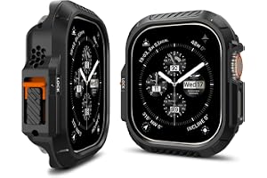 Spigen Lock Fit Skal för Apple Watch Ultra 4/3/2/1 49mm | Robust TPU- och polykarbonatfodral med låssystem, integrerad Action