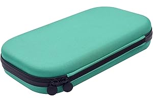 DASNTERED EVA Hard Stethoscope Case, Stethoscope Storage Box, Multi-Function EVA Carry Storage Organizer Box Bag with Extra Mesh Pockets for Small Accessories,Device NOT Included(Green)