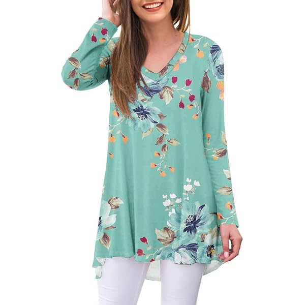 Netsmile Women's Fall Long Sleeve Tunic Top - Loose Casual Blouse For Leggings, Wine Red - View #5