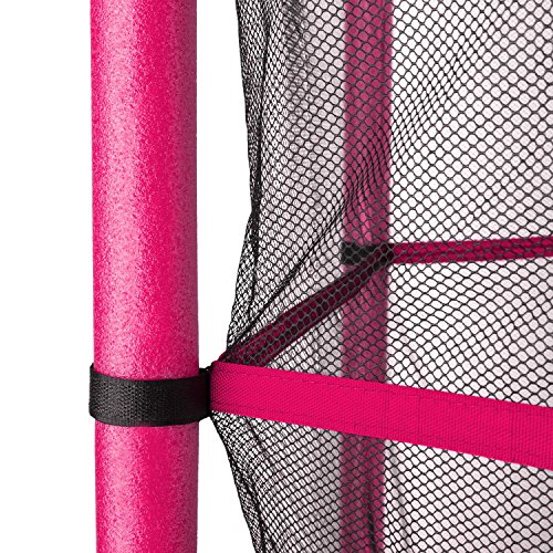 Klarfit Rocketkid Trampolin Minitrampolin Gartentrampolin (für Kinder ab 3 Jahre, 140 cm Durchmesser, bis max. 50 kg belastbar, komplett verschließbares Sicherheitsnetz) verschiedene Farben - 8