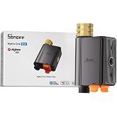 SONOFF SWV-ZFE Hydro ONE Temporizador de riego Zigbee, entrada de lat&oacute;n, programaci&oacute;n adaptativa al clima con caudal&iacute;metro, 4