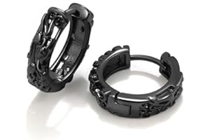 DOKIA Silver Hoop Earrings for Men, Huggie Hoop Earrings for Women, Birthday Anniversary Men's Earrings Jewellery Gift