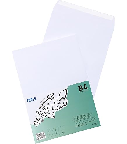 Unipapel Packung mit 50 Umschlägen, Papier, 90 g, weiß, 120 x 176 mm, gerader Verschluss mit selbstklebendem Silikonband, Autodesk, einfaches Öffnen, FSC-zertifiziert, perfekt für Briefe A4, gefaltet
