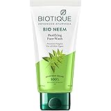 Biotique Fresh Neem Pimple Control Face Wash| Ayurvedic and Organically Pure| Prevents Pimples |100% Botanical Extracts| Suit
