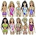 Price comparison product image Handmade 5 Sets Swimsuits Beach Bikini Bathing Swimwear Outfits & 5 Shoes For Barbie Dolls by Fat-catz-copy-catz
