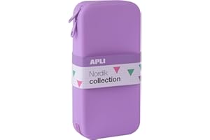 APLI 20412 - Estuche de Silicona XL Plano Nordik Lila