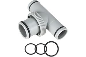 Taixinpower Pool Replacement Dual Split Hose Above Ground Plunger Valve - Shut-Off Valve with Dual Inlets for Easy Pool Fittings and Maintenance (3-Interface 1.5-inch to two 1.25-inch)