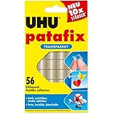 Uhu 48815 - Patafix - 56 pad adesivi a doppia faccia, colore: Trasparente