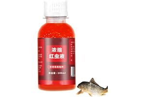NICERAM Aditivo para Pescado, aditivo para Pesca, líquido Concentrado Gusano Rojo, potenciador atracción Pescado Alta concentración para Trucha, Bacalao, Carpa, lubina