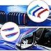 Produktbild 1x SET 3D M Style Auto Frontgrill Einsatz Trim Streifen Grill Abdeckung Dekoration + 2 Stück Rückspiegel Regenschutz Sonnenblende Für 1 Ser F20 F21 116i 118i 125i M135i 2012-2014(8 Stäbe nur kleine Ac
