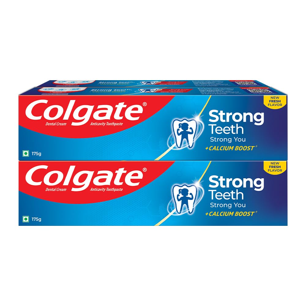 Colgate Strong Teeth Cavity Protection Toothpaste, Colgate Toothpaste with Calcium Boost, 700gm Saver Pack, India's No.1 Toot