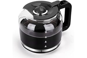 Taylor Swoden - Jarra de cristal para su cafetera Taylor Swoden 300105QUK, Capacidad: 12 tazas, 1,5 L, potencia calorífica 950 W