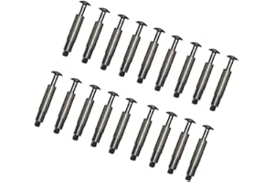 PISCIHOGAR VIDA PARA TU HOGAR PisciHogar Tornillo de Anclaje para Lona, cobertor de Piscina. 100% INOX (Acero-Aluminio) y escamoteable MONOBLOC. Pack de: (18 Uds)