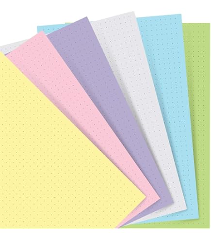 A5 6-Ring Binder Planner Inserts - 8 1/4 X 5 5/8" - Thick Cream Color