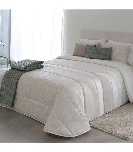 REIG Marti Winterdecke Mit Sherpa-Innenseite – 150 Cm Bett, Coralina-Stoff, 200 G/m² Füllung