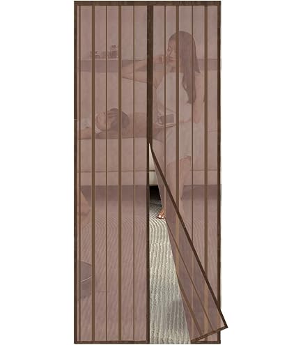 Magnet Fliegengitter Tür – 75x205 Cm, Kinderleichte Klebemontage Ohne Bohren Für Balkon-, Keller- Und Terrassentür