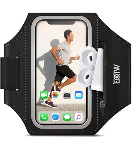 MMOBIEL Sport Running Bracelet (Black) Compatible With IPhone 17/17 Pro/17Pro Max/ 17 Air/ 16/16 Pro/15/15 Pro Max/14/14 Pro Max/13/13Pro/13 Pro Max/12/ 12Pro/12 Pro Max/11/11 Pro Max - 6.8 Inch (Black - View #10