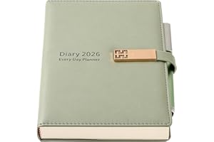 GOLDAYPLN 2026 Nabiał, dziennik akademicki 2026, strona A5, dzień od stycznia 2026 do grudnia 2026, organizer, codzienny planer miesięczny z kolorowymi zakładkami miesięcznymi, długopisem, pętlą na długopis i