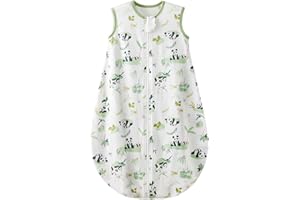 Duomiaomiao Śpiwór niemowlęcy, 0,5 Tog, całoroczny śpiwór, z motywem kreskówki, lekki, wysokiej jakości bawełniany śpiwór dziewczęcy, odpowiedni dla dzieci w wieku od 6 miesięcy do 3 lat