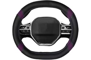 Mayco Bell Coprivolante per Auto in Pelle in Microfibra Adatto per 3008 4008 5008 2016-2019 508 208 2019 e-208 (Viola)