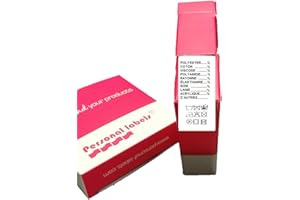 100 étiquettes à coudre et indiquer la composition et le lavage souhaitée.