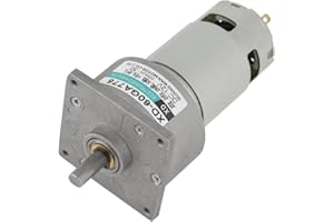 HILITAND DC12V / 24V 35W Mini DC Motoriduttore a velocità regolabile in metallo Grande coppia motore CW/CCW(12V 30rpm)