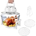 Mini Four Electrique 35L, 1600W, Four Posable à Convection avec Minuteur 0- 60 min, Grille et Plaque de Four 100-230°C - Electroménager