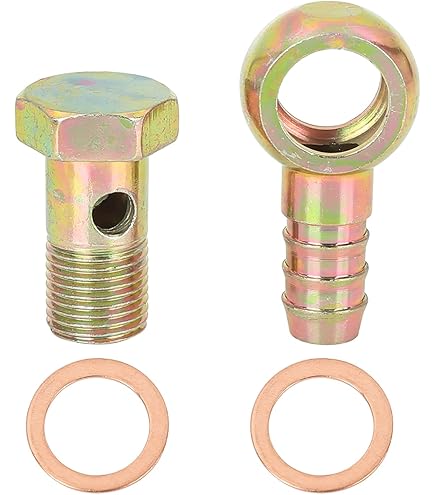 Aazon.co: A ABSOPRO Universal Banjo Bolt 8 OD Banjo Bolt Hose Barb - View #9