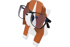 VIPbuy Soporte para gafas de animales, soporte para gafas de sol de madera 3D, estante de exhibición para regalos en el hogar, oficina, escritorio para mujeres, adultos (perro)