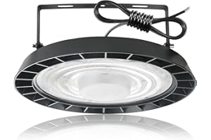 toobettp UFO LED Naves Industriales LED, 100W Lámpara de Alta Bahía Iluminacion LED, 10000LM Foco LED Industrial, 6500K Impermeable IP65 Foco LED Industrial para Patio, Garaje, Fábrica, Taller