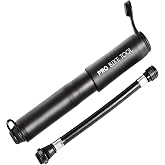 Pro Bike Tool Mini Bike Pump Classic or Premium Edition Fits Presta and Schrader Valves High Pressure PSI Bicycle Tyre Pump for Road and Mountain Bikes