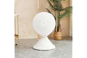 Treer Housse Anti-poussière pour Ventilateur Électrique - Housse Ventilateur sur Pied Anti-humidité Housses pour Ventilateur Rondes Réutilisable pour Ventilateur de Sol Domestique (Blanc,50x90cm)